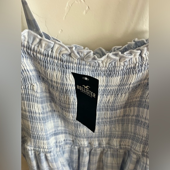 NWT Hollister Blue and White Sundress with adjustable straps size medium - Picture 2 of 4